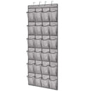 Axyaa 24-Pocket Over-the-Door Shoe Organizer with 4 Hooks