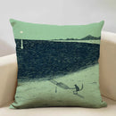 Axyaa Enchanted Forest Tree House Pillow Cover for Home Decor Sofa