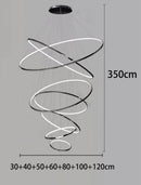 Axyaa Modern Living Room Chandeliers - LED Ceiling Lamp for Indoor Lighting