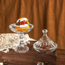Axyaa Delicate Dim Sum & Dessert Tray with Lid and Tea Cup