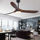 Axyaa 60-Inch Industrial Vintage Wood Ceiling Fan with Remote Control