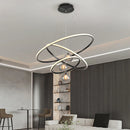 Axyaa LED Pendant Chandelier with Inner and Outer Ring Lighting