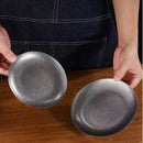 Axyaa Stainless Steel Steak Plate Set of 4