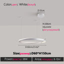 Axyaa Modern Ring Chandelier 2024 Elegant Bedroom Living Room Luxury Light