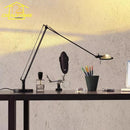 Axyaa Industrial Black/Chrome Adjustable Desk LED Light for Bedroom, Studio, and Bar
