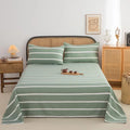Axyaa Coarse Cloth Bed Sheet Queen Size Soft 100% Cotton Durable Breathable Naked Sleep