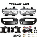 Axyaa LED Fog Lamps for Dodge Ram 1500 Front Bumper Headlights DRL 12V