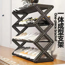Axyaa Simple X-Shaped Shoe Rack Storage Shelf for Dorms & Doorways