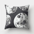 Axyaa Cartoon Star Astronaut Pillow Cover 45x45cm - Cute Moon Rocket Design.