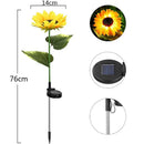 Axyaa Solar Sunflower Lawn Light: Waterproof Outdoor Garden Decoration LED Lamp