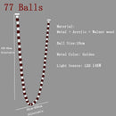 Axyaa Dimmable Pearl Necklace Chandelier Pendant Lights for Living Room