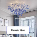 Axyaa Crystal Teardrop Chandelier: Elegant Glass Pendant Lamp for Bedroom Ceiling Lighting