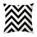 Axyaa Geometric Stripe Pillowcase with English Letter Design