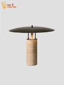 Axyaa Stone Marble LED Desk Lamp for Home Decor Living Room Bedroom Study