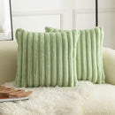 Axyaa Plush Nordic Striped Cushion Covers for Home Decor