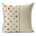 Axyaa Mandala Graffiti Cushion Cover 45x45cm Linen Pillow Case for Sofa Bed Decor