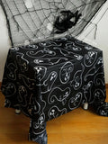 Halloween Ghost Table Runner Cobweb Tablecloth by Axyaa