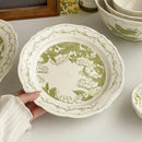 Ceramic Dessert Plates Set by Axyaa: Stylish Tableware for Afternoon Tea and Desserts