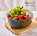 Axyaa Large Salad & Fruit Plate Set in Transparent Household Bowl