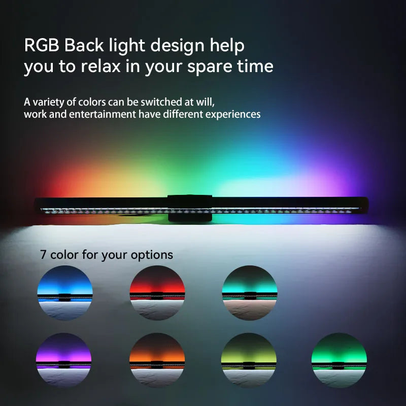 Axyaa RGB LED Monitor Hanging Light Bar for Computer Desk Lamps