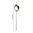 Axyaa Stainless Steel Melon Spoon Set - 8Pcs Dinner Spoons