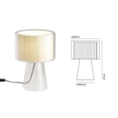 Axyaa Glass Lampshade LED Desk Lamp Minimalist Bedroom Light Fixtures