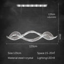 Axyaa Luxury Crystal Chandelier - Modern Minimalist Design for Dining Table, Bar, and Desk