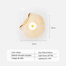 Axyaa Curved Yellow Glass Wall Lamp for Cozy Home Lighting