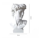 Axyaa David Head Sculpture Resin Vase Home Decor Statue Portrait Art Craft