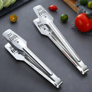 Axyaa Crown Hollow Stainless Steel Food Clip - Non-slip Kitchen Tongs