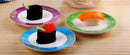 Axya 6-inch Melamine Sushi Plate with Rotary Conveyor Belt - Colorful Round Serving Dish