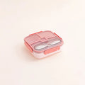 Axyaa 3 Compartment Microwavable Lunch Box Container