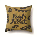 Axyaa Halloween Pumpkin Ghost Print Pillow Cover 45X45CM