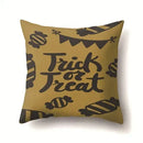 Axyaa Halloween Pumpkin Ghost Print Pillow Cover 45X45CM
