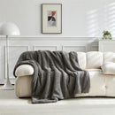 Axyaa Double-Sided Lamb Wool Warm Blanket - Four-Season Office Nap Blanket