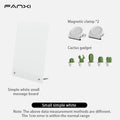 Axyaa Desktop Magnetic Board with Stand and Clamp - Metal Display for Magnets
