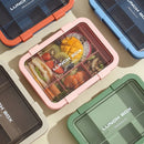 Axyaa Large Capacity Bento Box Lunchbox for Kids, Leakproof Food Storage Container