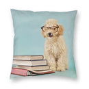 Pink Convertible Pillowcase White Poodle Sofa Cushion Cover Axyaa Home Decor