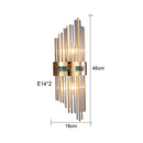 Modern Glass Rod Wall Lamp with LED Lighting for Home Decor by Axyaa