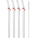 Axyaa Christmas Glass Straw Set - Kitchen Bar Accessories