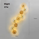 Axyaa Glass Collection Chandelier Hanging Lamp Dimmable Suspension Luminaire
