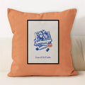 Axyaa Line Art Coffee Cushion Cover for Home & Car Decor