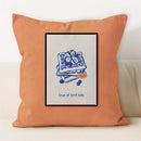 Axyaa Line Art Coffee Cushion Cover for Home & Car Decor