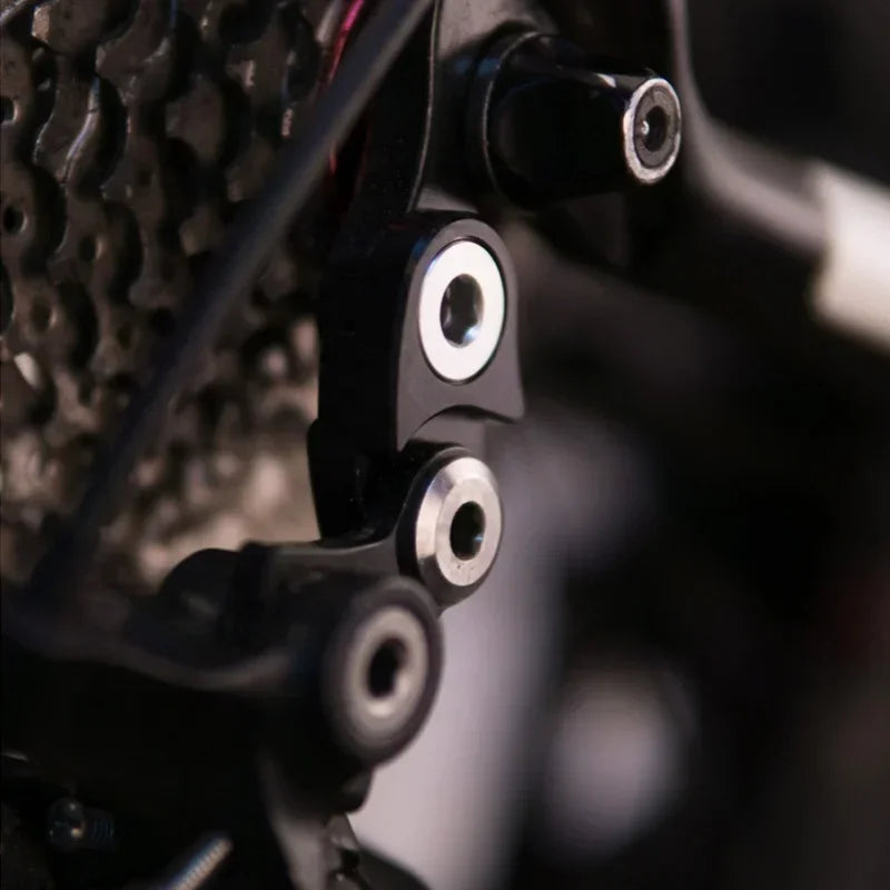 Axyaa Aluminum Rear Derailleur Hanger Extension for Bike Frame Gear Tailhook
