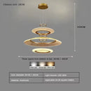Axyaa Aluminum LED Pendant Lamp: Modern, Simple Design for Living & Dining Rooms