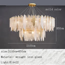 Axyaa Crystal Chandelier for Modern Luxury Living Room and Dining Hall