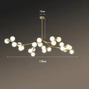 Axyaa Postmodern Glass Bean Branch Light - Nordic Design Molecular Lamp