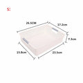 Axyaa Plastic Desktop Storage Basket with Handle