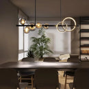 Axyaa Glass Bubble Chandelier: Nordic Minimalist Magic Bean Design