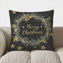Axyaa Winter Wreath Decorative Pillow Cover for Sofa, Bedroom, Car